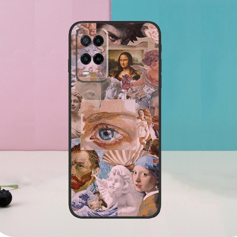 Renaissance art Painting Case For Oppo A60 A80 A40 A15 A16 A17 A57 A94 A74 A54 A76 A96 A18 A38 A58 A78 A98 A5 A6 Pro
