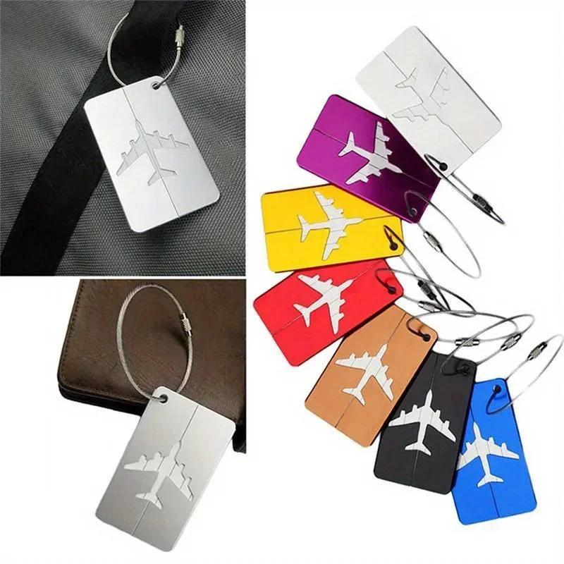 1-Piece New Design Luggage Tag - Cute Rubber & Aluminum ID Tag for Bags, Ideal Christmas Gift