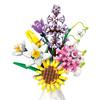 Construction Block Flowers Bouquet Brick Toy Children Girls Mini Art Building Blocks DIY Gift For Valentine Compatible With