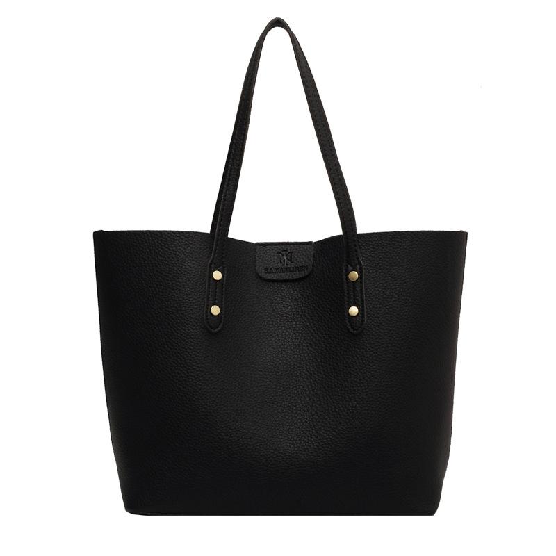 2025 Spring New Versatile Underarm Women's Bag Fashion Tote Bag Solid Color Large Capacity Commuter Textured Shoulder Bag