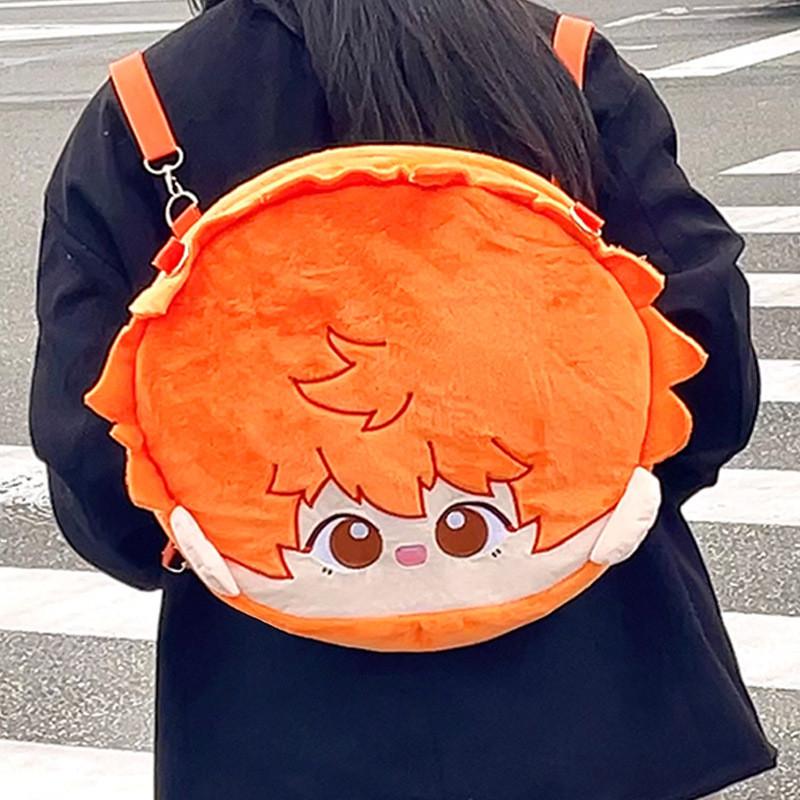 Cuddly And Soft Large Plush Doll Backpack Featuring Hinata Shoyo And Kageyama Tobio For Collectors