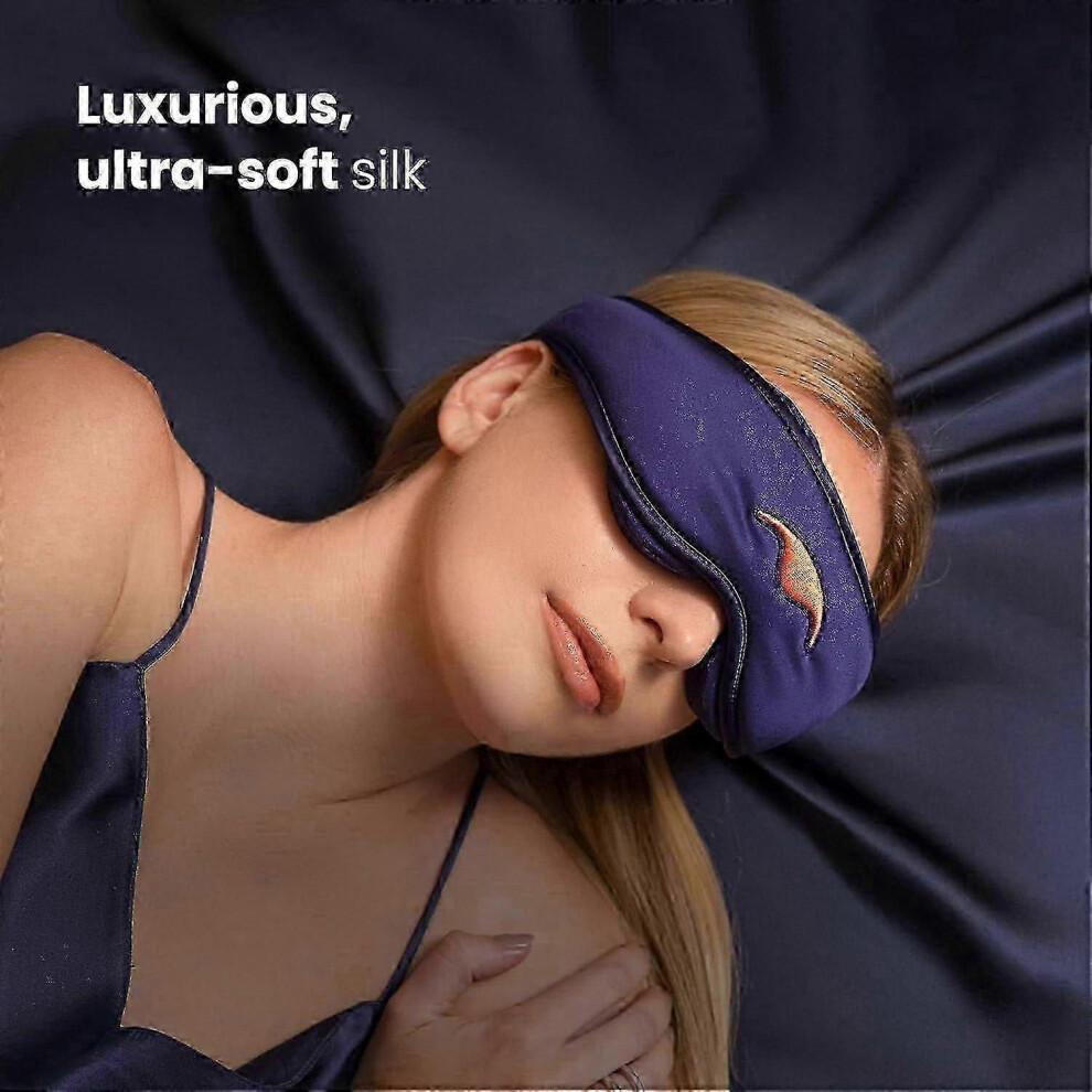 Manta Sleep Mask with 100% Light Blocking and Zero Intraocular Pressure, Comfortable and Adjustable, Perfect for Sleeping