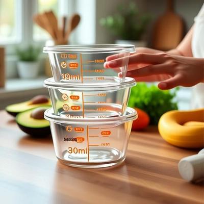 Contenant en verre hermétique pour aliments pour bébé: Bol portionneur vapeur et micro-ondes pour la conservation fraîche et l'échantillonnage