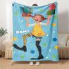 Pipi Personalized Name Blanket Multi-purpose Personalized Blanket Ultra-Soft Suitable for Office Chair Livingroom Picnics Chair for All Occasions
