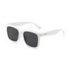 Retro Black Frame Square Studded Sunglasses - Unisex Influencer Style