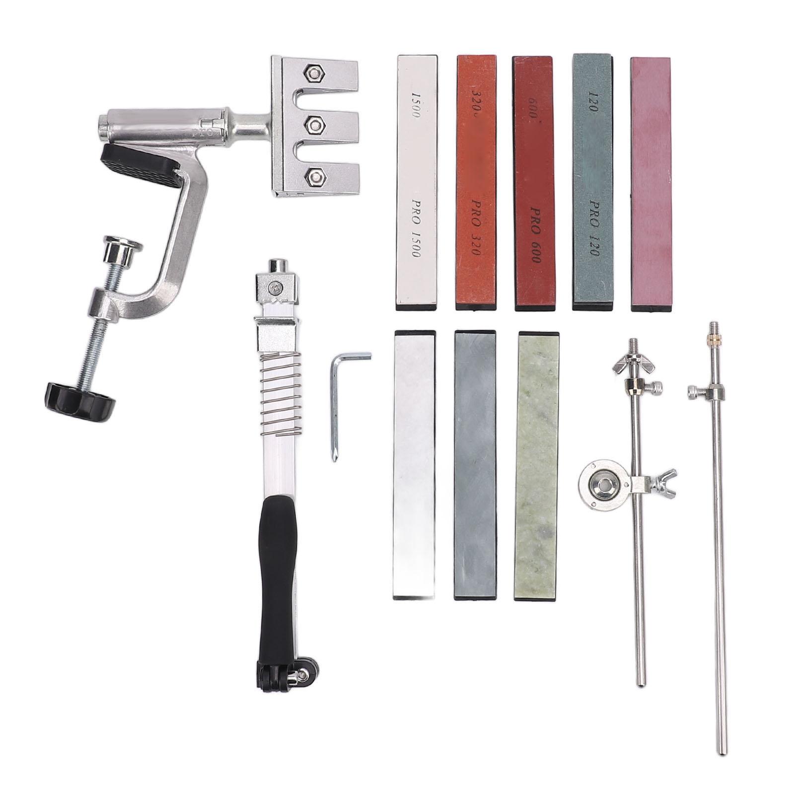 

Профессиональный набор для заточки Вращение на 360 градусов Фиксированный угол Регулируемый зажим Кухонный шеф-повар