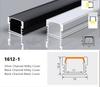 0.5m U/W Style LED Aluminum Profile Black Silver Channel Holder PC Cover Bar Lamp For Cabinet Closet Decor Linear Strip Light