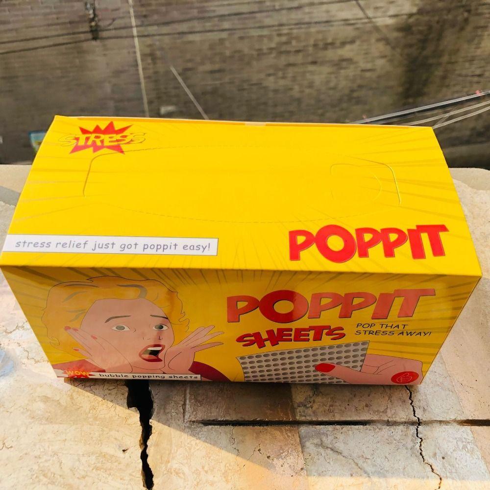 Press Pinch Burst Bubble Pumping Paper Bubble Paper Film Poppit Stress Sheets  Adults/Students