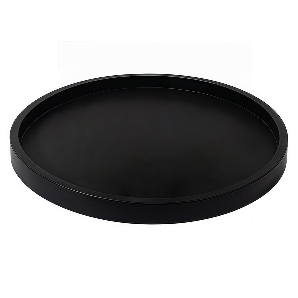 27x27x2cm Silicone Bathroom Tray Round Bathroom Vanity Tray Soap Dispenser Tray Countertop Storage Waterproof Anti-slip Trays