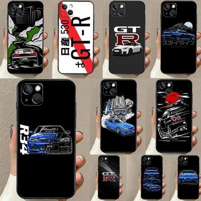 Jolie coque de téléphone de voiture de sport pour iPhone Xiaomi Mi Samsung Galaxy Redmi Note AS 11 12 13 14 15 16 22 23 24 5G Pro Plus Max Fe Ultra