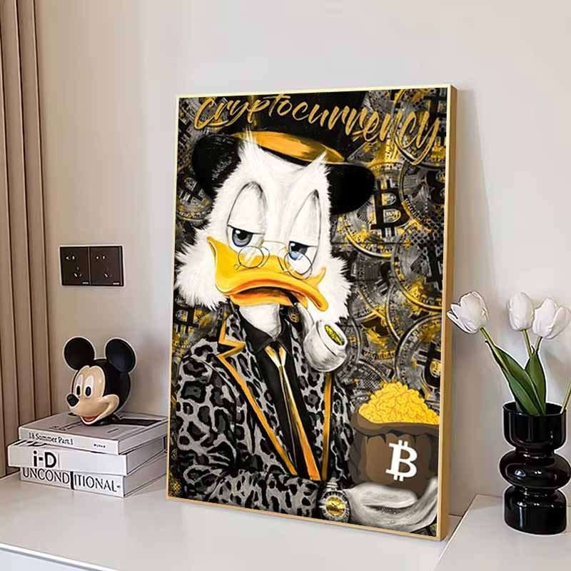 Disney Ζωγραφική με Διαμάντια Πάπια McMuffin Κρυπτονομίσματα Θεματική Μοντέρνα Εικονογράφηση Κινούμενα Σχέδια Ζωγραφική με Διαμάντια Πλήρης Διαμάντι Σταυροβελονιά DIY Δώρο Διακόσμηση Σπιτιού