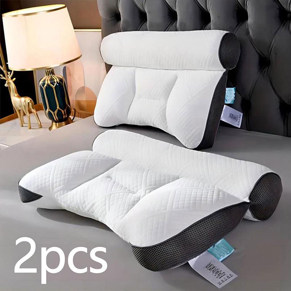 2pcs sleep pillow core, anti-traction cervical protection pillow, ergonomic neck pillow, effectively improve sleep