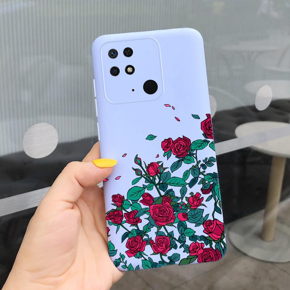For Xiaomi Redmi 10C Phone Case New Popular Flower Painted TPU Cover For Xiaomi Redmi 10C 4G Bumper Redmi10C NFC 2022 Soft Funda