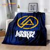 Ρετρό Μουσικό Συγκρότημα 3D L-Linkin-Park Μαλακές Κουβέρτες, Κουβέρτα για Ζέσταμα Άνετη Κουβέρτα για Πικνίκ Κρεβάτια Καναπέ Σπίτι Υπνοδωμάτιο Παιδί