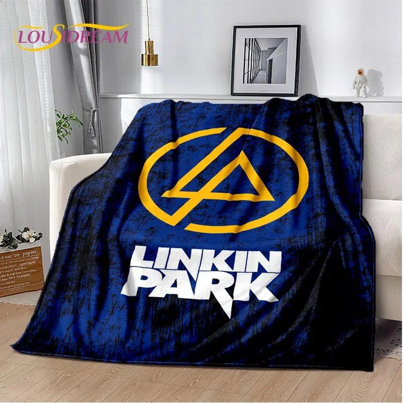 Ρετρό Μουσικό Συγκρότημα 3D L-Linkin-Park Μαλακές Κουβέρτες, Κουβέρτα για Ζέσταμα Άνετη Κουβέρτα για Πικνίκ Κρεβάτια Καναπέ Σπίτι Υπνοδωμάτιο Παιδί
