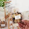 50/100pcs Transparent Plastic Gift Boxes Clear PVC Folding Box for Wedding Parties Bulk Gift Candy Chocolate Packaging Box Decor