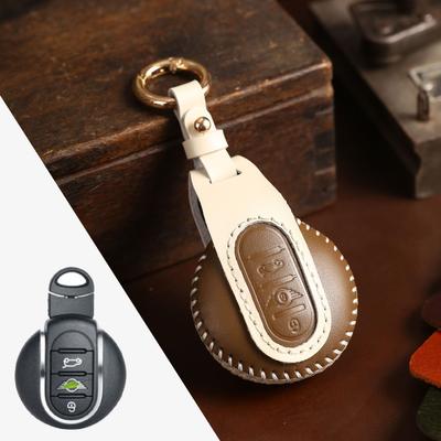 Deri Araba Anahtarı Durum Kapak Bmw Mini Cooper Clubman Countryman R55 R56 R57 R58 R59 R60 S Roadster Anahtarlık Aksesuarları