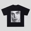 Maglietta Unisex in Cotone con Grafiche Y2k Billie Eilish 2026 Nuova Girocollo Manica Corta Unisex Moda Donna Hiphop T-shirt Regali per Fan
