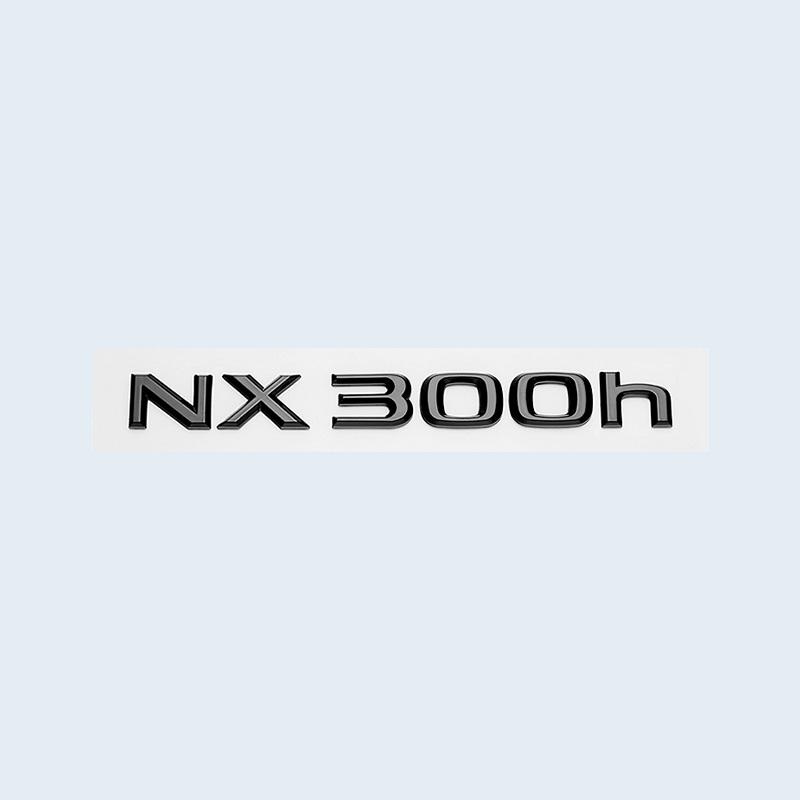 NX200 NX300 NX200t NX300h HYBRID Noir Brillant Lettres 3D WJHEG5 Emblème Autocollant Badge Arrière Coffre Voiture Accessoires Pour Série NX