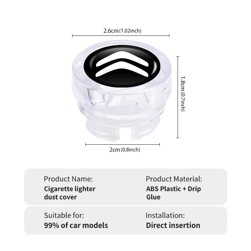 Car Cigarette Lighter Cap Auto Cigar Lighter Dust Proof Plug For Citroen C4 C3 C5 C1 C2 C6 C4L DS3 DS4 Berlingo Picasso Jumper