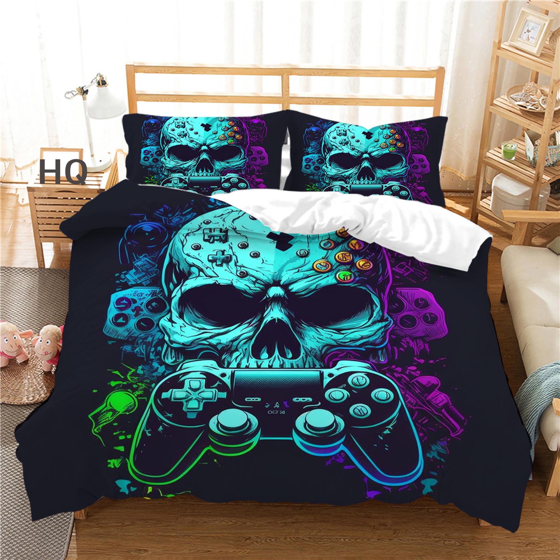 

Home Textile Kit Quilt Cover Pillowcase Two Or Three Piece Set 3D Digital Printing Polyester Tour 90*200