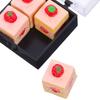 FRCOLOR Miniature Dollhouse Pretend Interior Photography Accessories Cakes, Cakes, 5-Piece Set, Sweets, Miniature, Play, Resin, Decor,