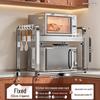 YouShu Nordic Stainless Steel Double-Layer Microwave Rack