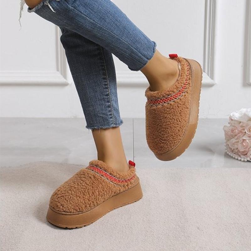 

Мода 2025 Стиль Снежных Сапог Короткие Мини Зимние Сапоги Женские Ботильоны На Подкладке Теплые Ботильоны Плоская Обувь zapatos de mujer 41 коричневый