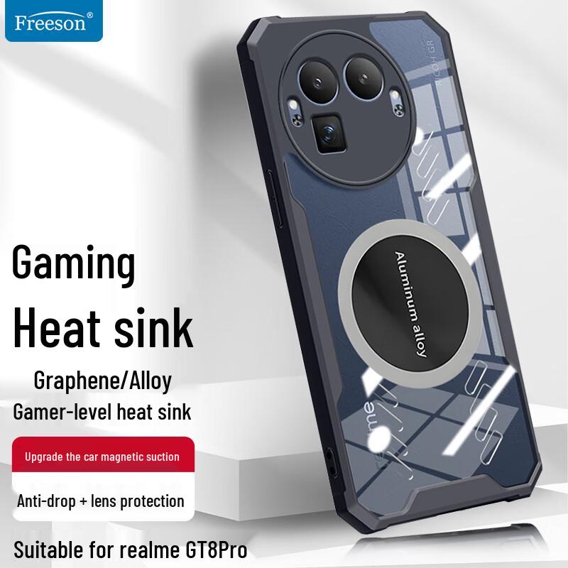 Магнитный охлаждающий чехол Freeson для Realme GT8 Pro