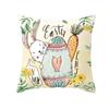Easter Decorative Pillowcase Cartoon Rabbit Pillowcase Egg Print Cushion Cover Living Room Sofa Cushion Cover Home Decoration