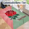 Custom Text Printed Rug England Rugby Non Slip Floor Carpet For Home Room Decor