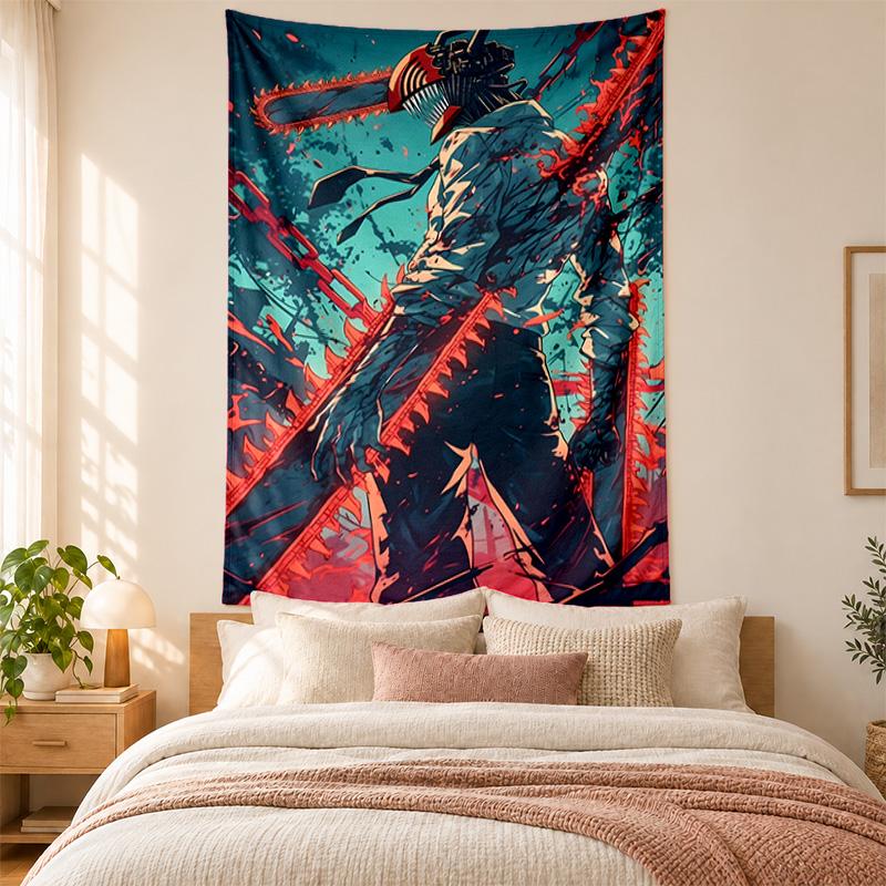 Chainsaw Man Tapestry Highquality for Decorating Living Room Bedroom Dorm Walls Ideal As Bedroom Wallart Orholiday Gift