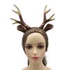 Animal Deer Ears Headband Realistic Deer Antler Hairband Cosplay Deer Costume for Halloween Reindeer Antlers Headband