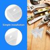 4Pcs Stainless Steel Corner Brackets Fixed Angle Bed Brackets Furniture Fastening Supports Triangular Design Pre Drilled Holes