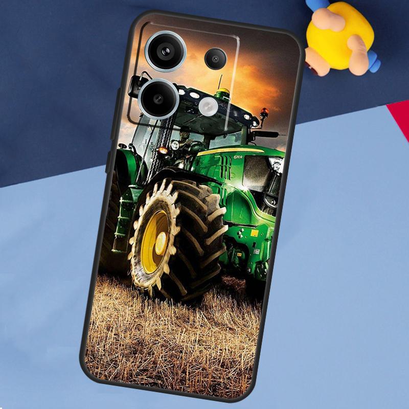 Farm Vehicle Tractor Case For Xiaomi Redmi Note 13 Pro Plus Note 9 10 11 12 Pro 9S 10S 11S 12S 10C 12C 13C Coque