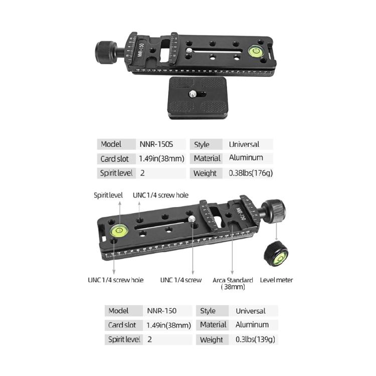 Camera Quick Release Plate Adapter Camera Clamp Self-contained Precise Scale