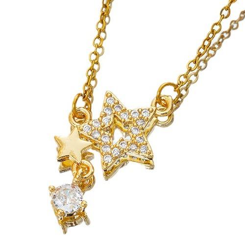 Collana a forma di stella per donna con design di nicchia di lusso leggero, catena per clavicola a stella intarsiata di diamanti