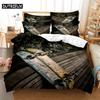 Skateboard Bedding 3-piece Digital Printing Cartoon Plain Weave Craft For North America And Europe  Bedding Set Queen