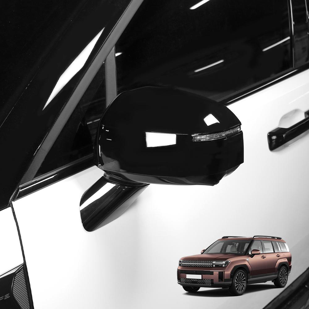 Car Rearview Mirror Cover Trim Corner/Original Style Equipment Decorative Frame Exterior Trim For Hyundai Santa Fe MX5 2024 2025