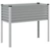 VidaXL Jardinière gris 100x45x90 cm acier, jardinière d'extérieur, bac à fleurs, bac à tomates, jardinière de terrasse 4008970