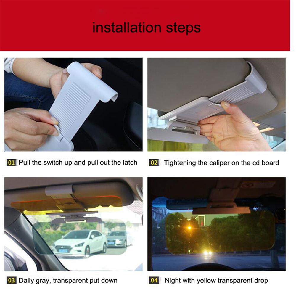 Car Sun Visor HD Anti-Glare Day Night Vision Mirror