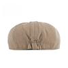 Summer Thin Newsboy Cap for Men Women British Retro Octagonal Hat Breathable Solid Color Peaked Flat Beret Painter Hat