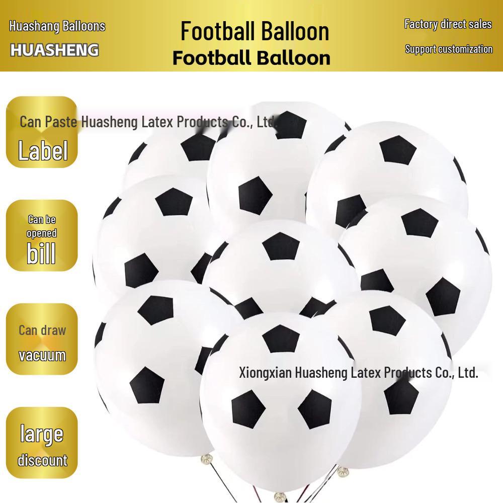 Ballons de Football Coupe du Monde 12 Pouces pour Décoration d'Événement