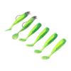 2 Sets Silicone Artificial Fishing Bait Soft Fishing Lure for Saltwater FreshwaterOil Green