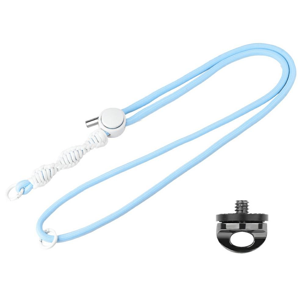 BRDRC For DJI Osmo Pocket 3 Adjustable Strap Crossbody Nylon Woven Safety Lanyard with Aluminum Alloy Lock Buckle