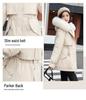 Women's Winter 2025 Cotton-Padded Parka with Fur Collar - Casual Mid-Length, Loose-Fit Korean Style Coat