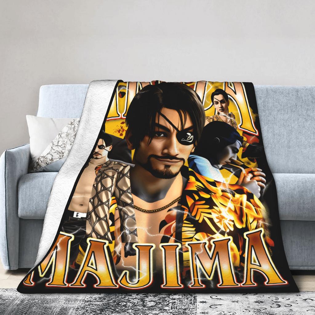 Yakuza Majima Blanket Soft Fluffy Plush Throw Blanket For Girls Boys Couch Bed Flannel Bedspread Bed Cover