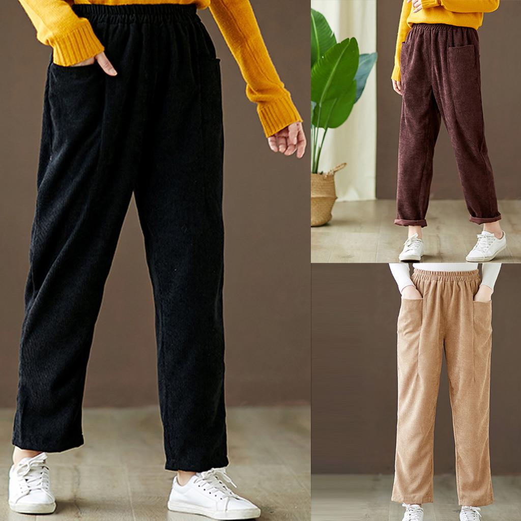 Fashion Womens Faux Leather Harem Pants Loose Skinny Ninth Pants Casual Trousers