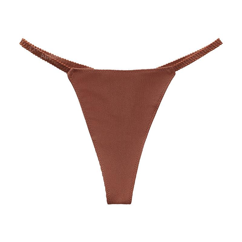 

Foreign trade sexy thin belt thong simple solid color personalized draw breathable low waist temptation pure desire a rope underwear XL