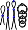 7PCS Silicone Penis Ring Sets Cock Stimulator Clit G-Spot Massager Sex Toys for Couple